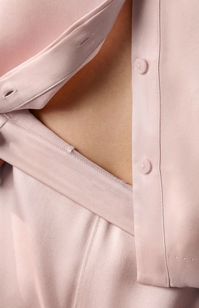 Rosé Reverie | Pink Armani Satin Lounge Set