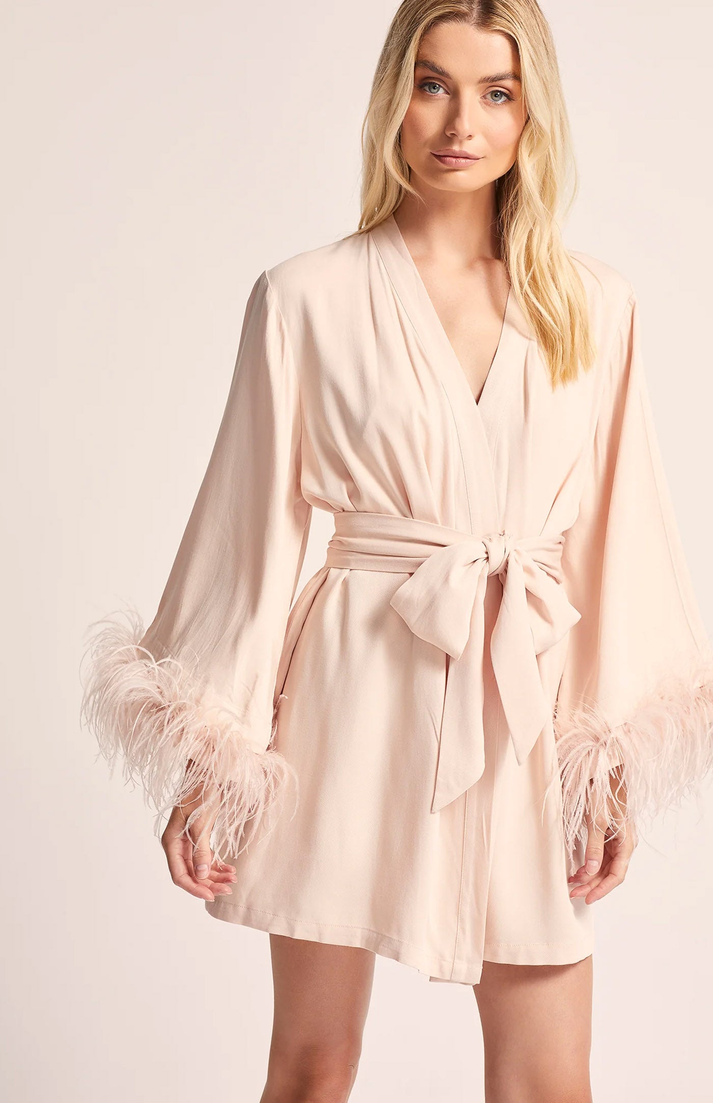 Blush Bride Diva | Bridal Evening Wear Ostrich Feather
