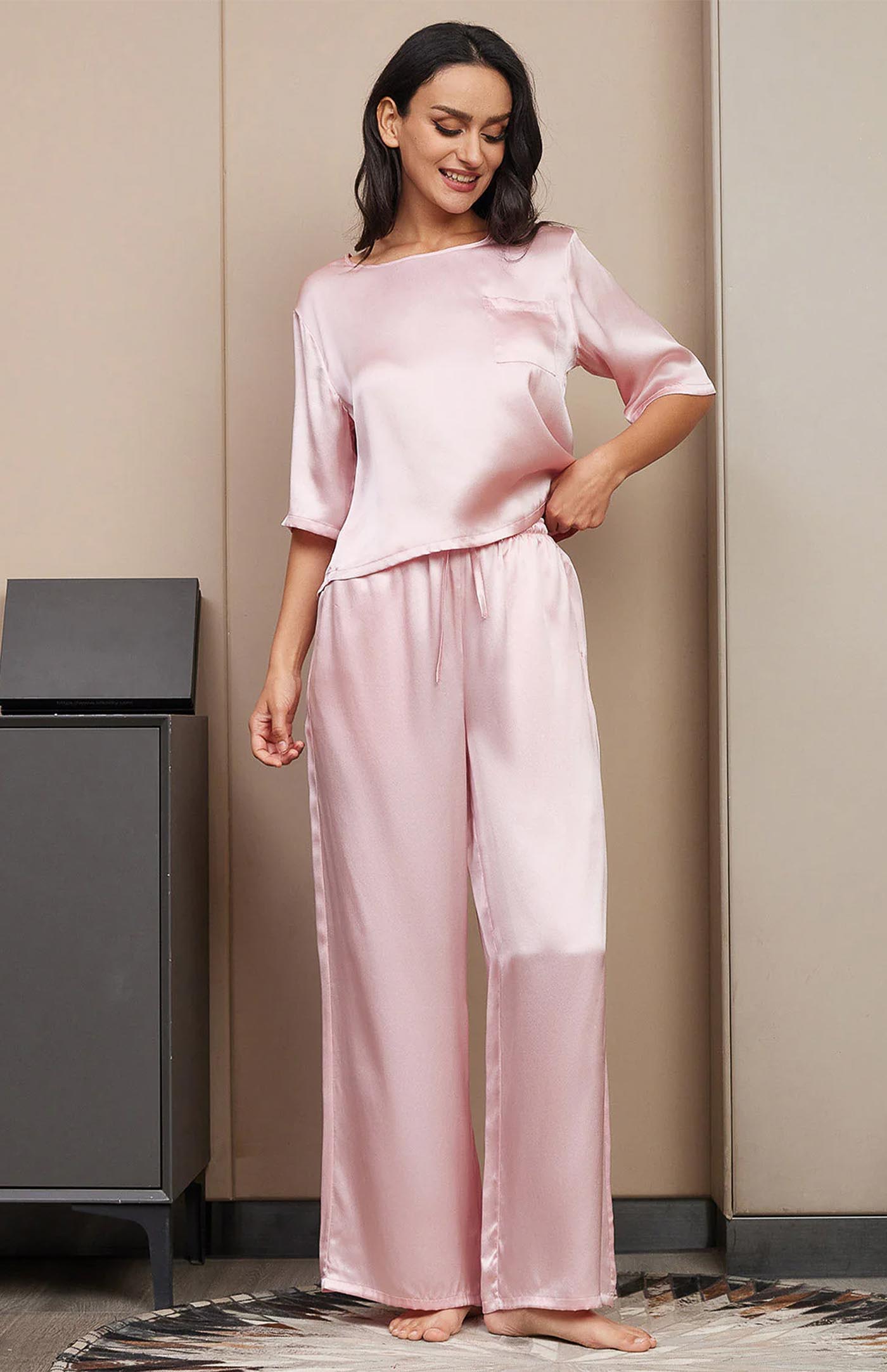 Baby Pink Co-ord | Soft Satin Romance