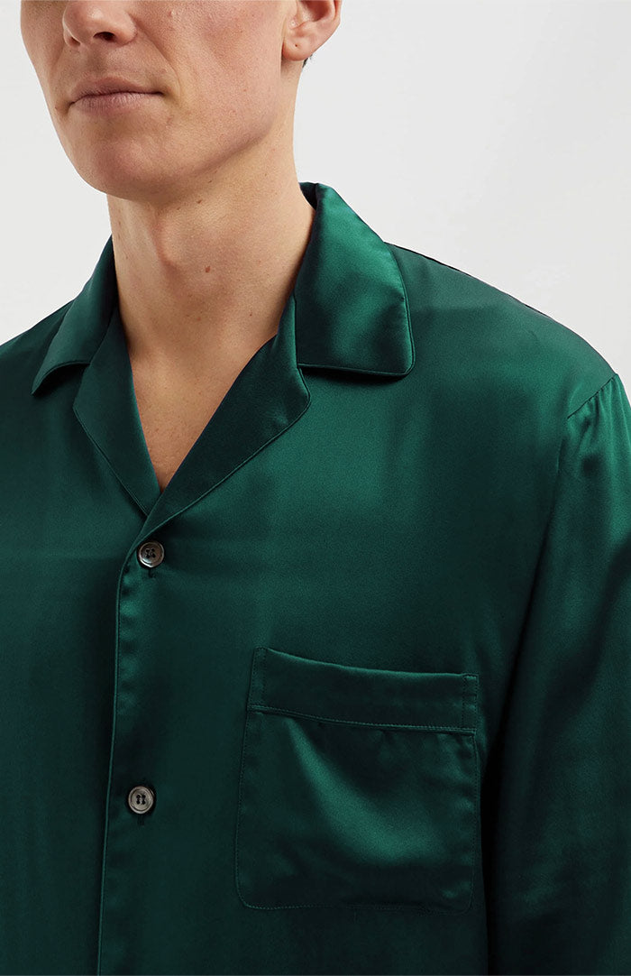 Emerald Green | Satin Loungewear Set