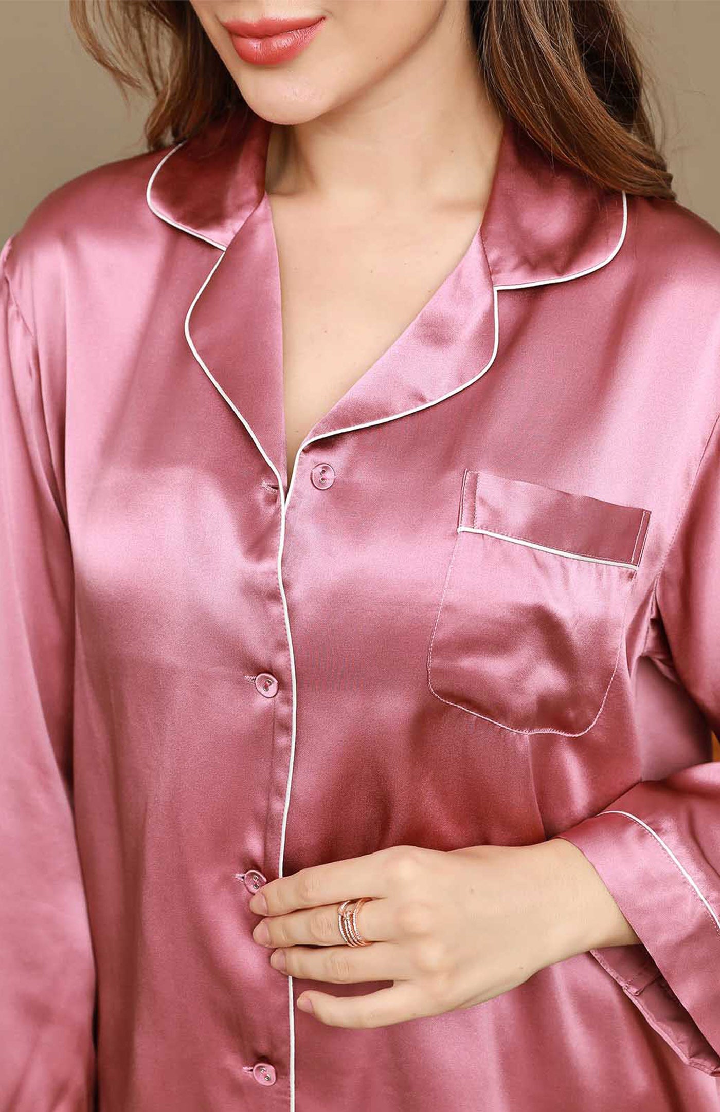 Dusty Rose | Satin Ultimate Classic Loungewear