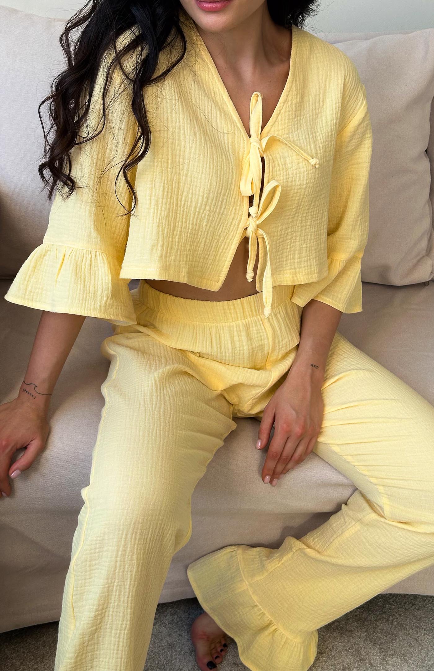 Haldi Haze | 100% Cotton Yellow Co-ords