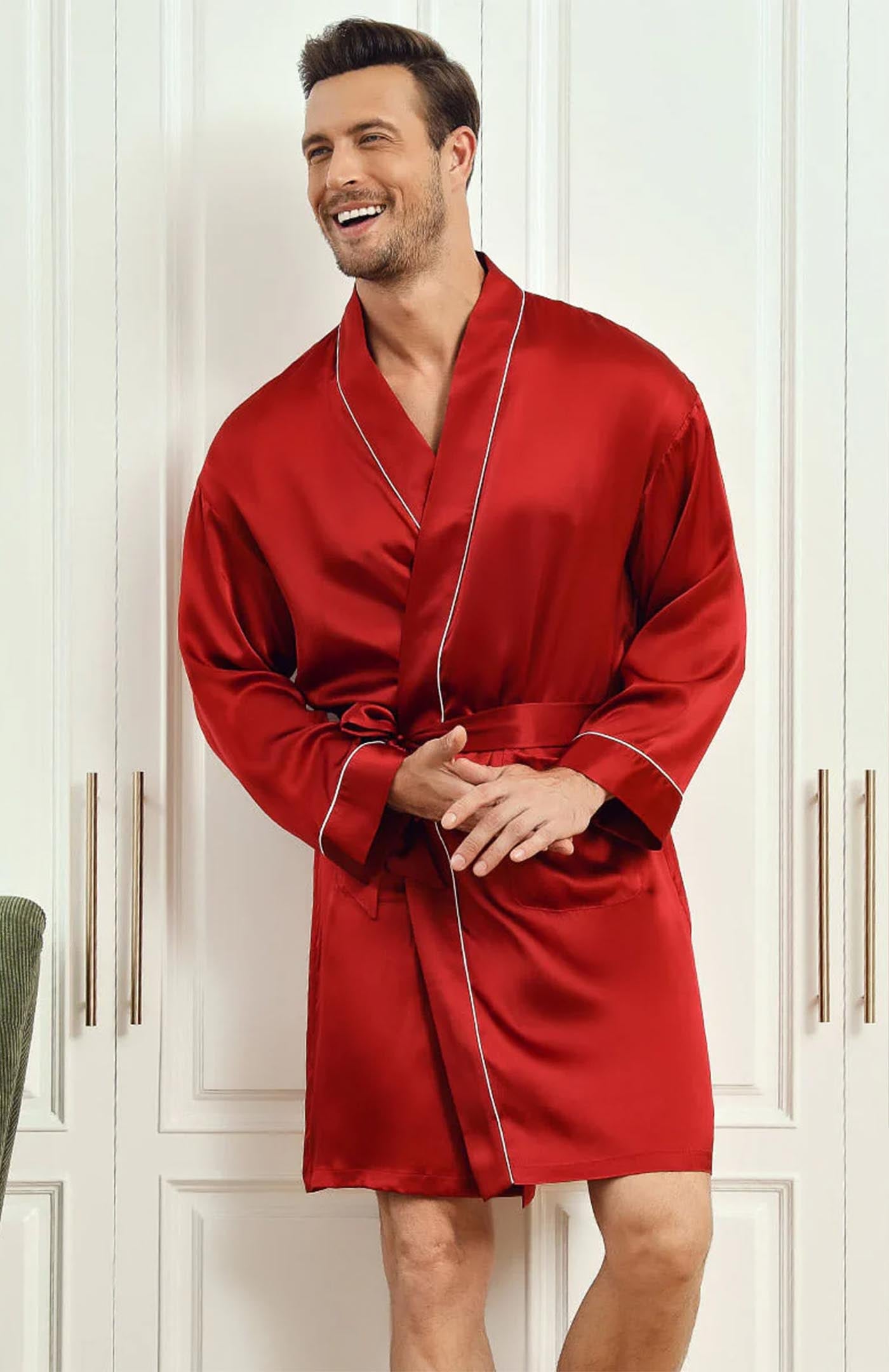 Red Satin Robe