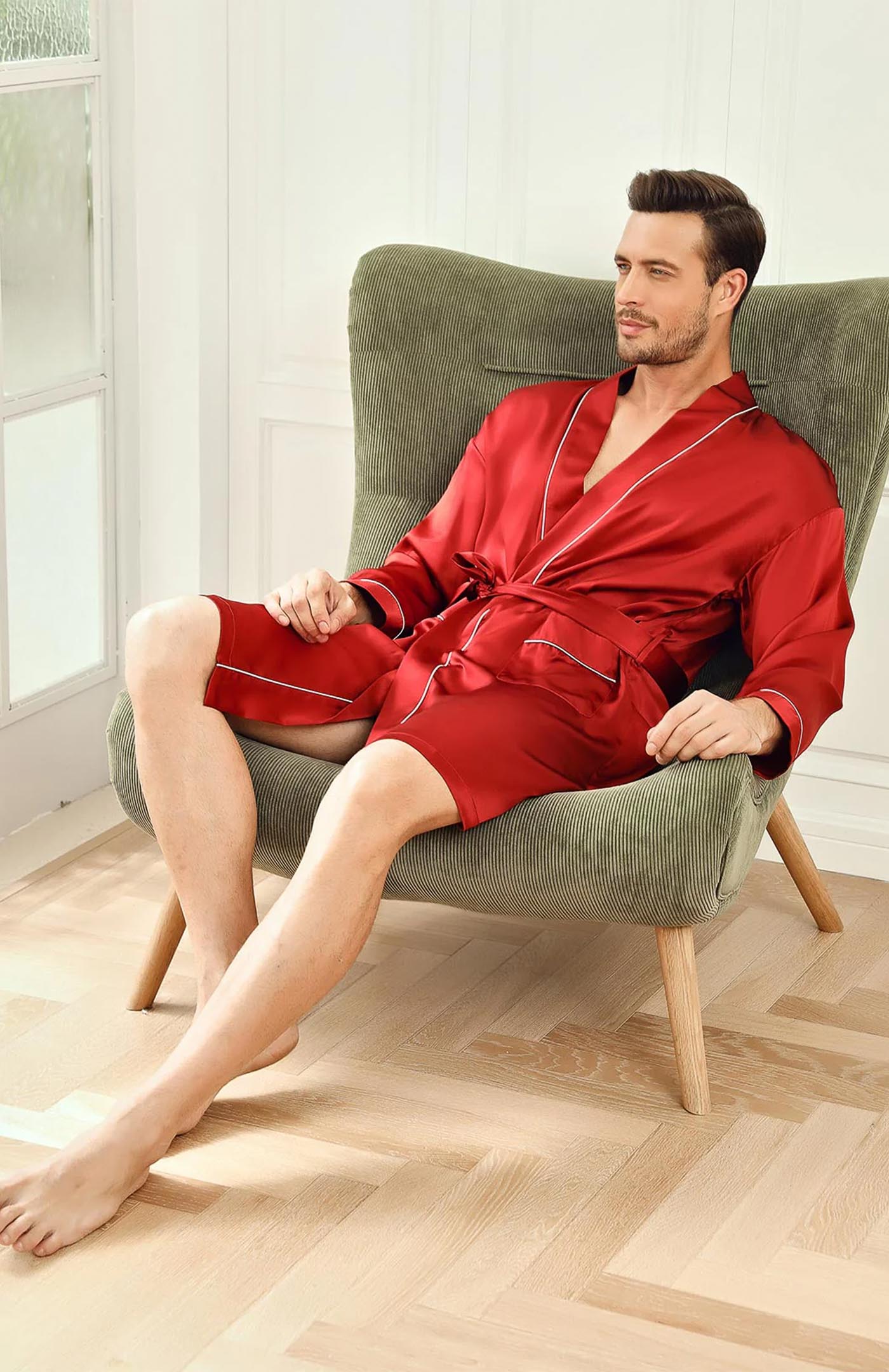 Red Satin Robe