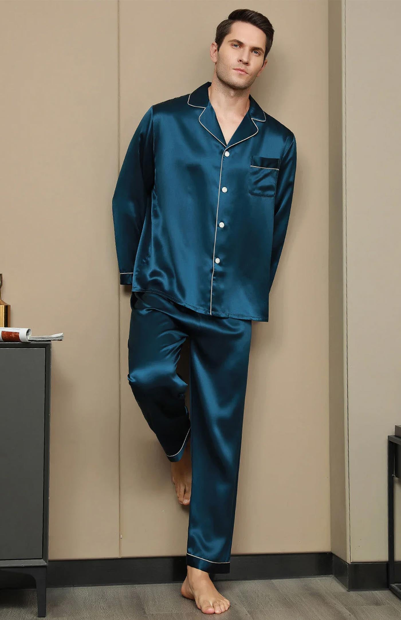 Coastal Teal Set | Regal Satin Loungewear Set