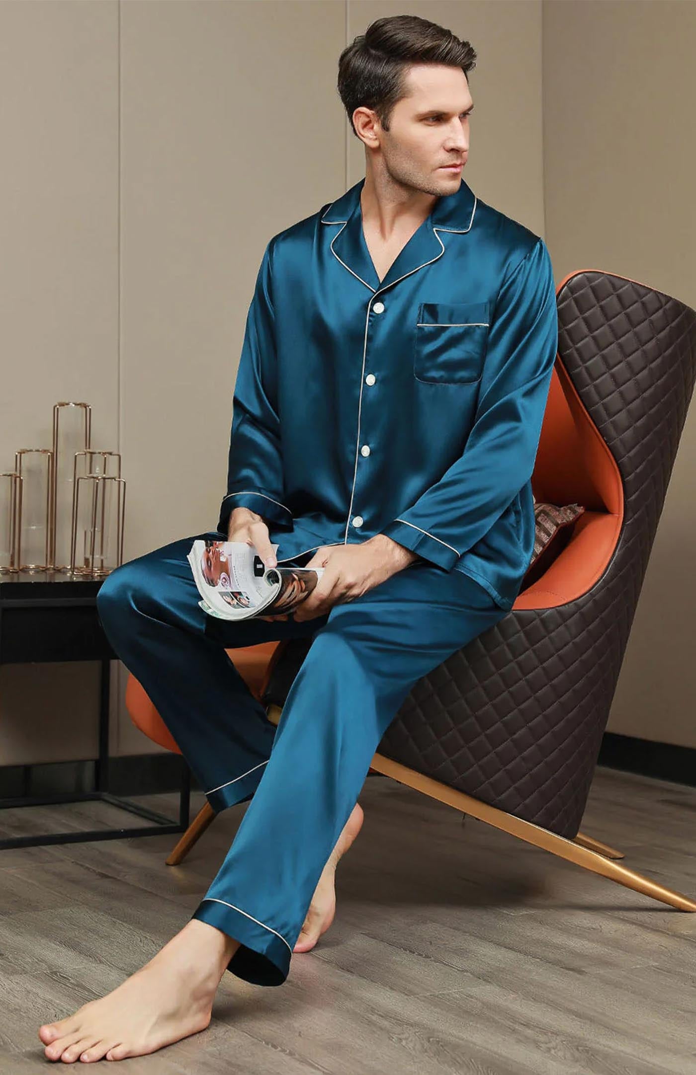 Coastal Teal Set | Regal Satin Loungewear Set