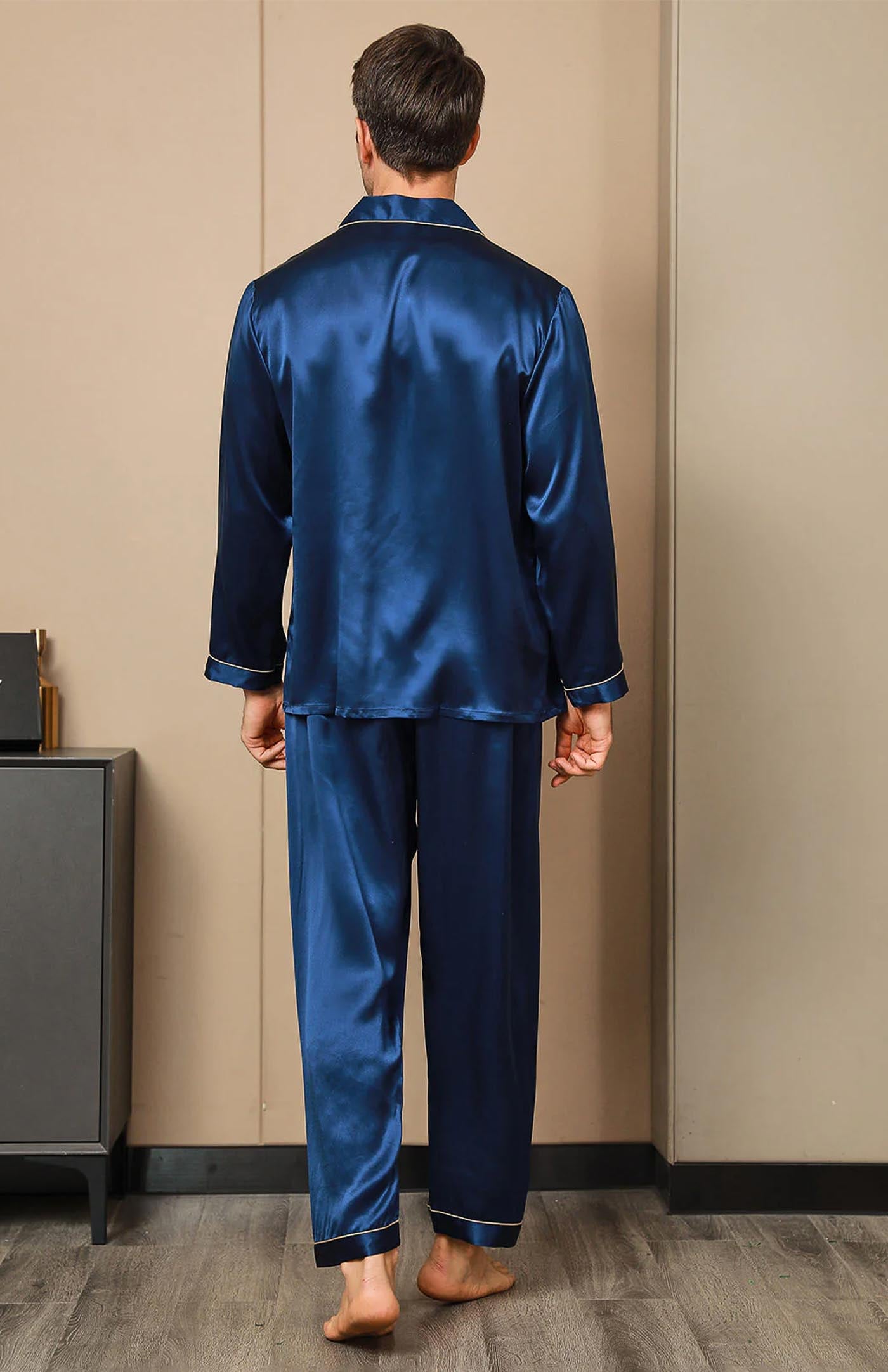 Royal Blue | Regal Satin Loungewear Set