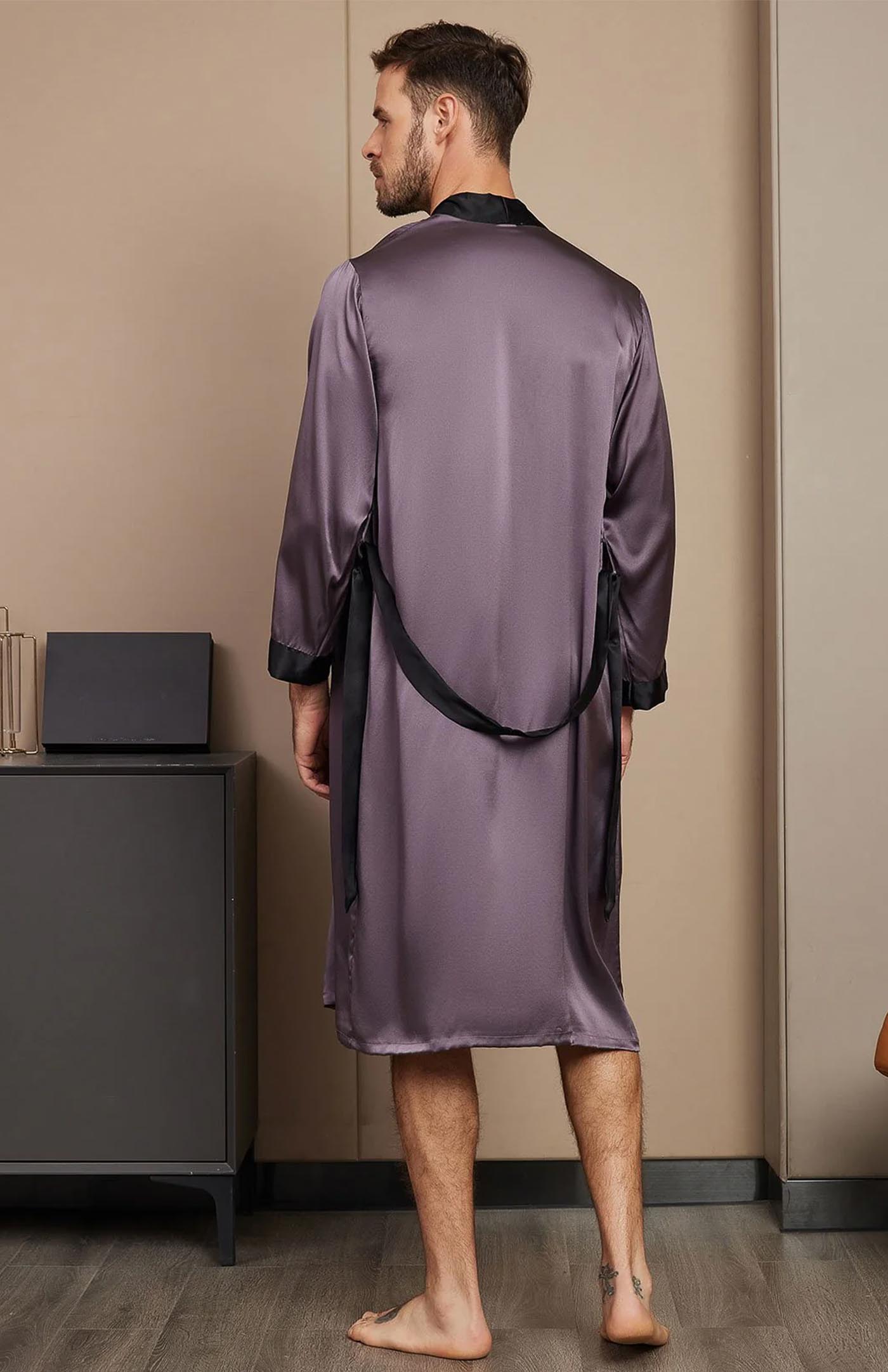 Orchid Night Robe Regal | Satin Robe