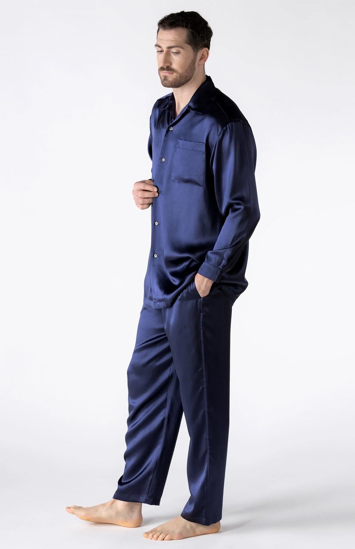 Deep Ocean | Navy Satin Loungewear Set