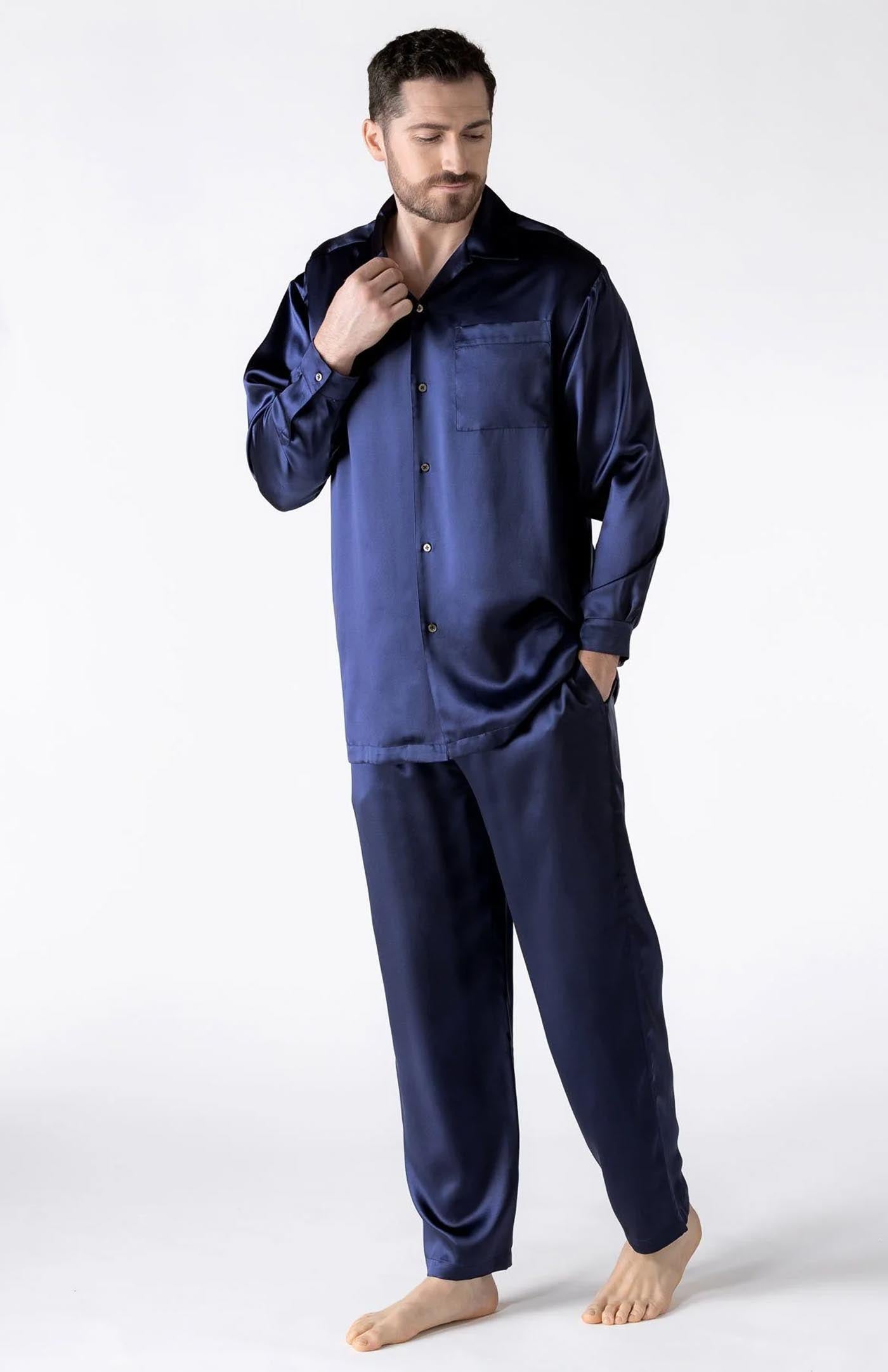 Deep Ocean | Navy Satin Loungewear Set