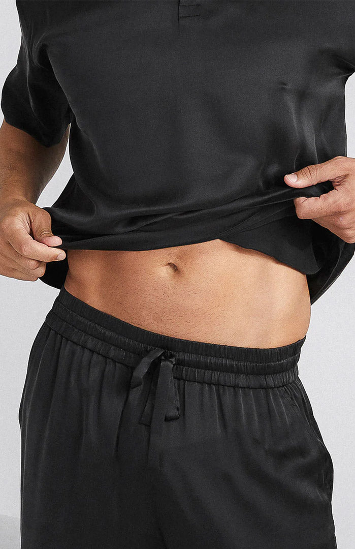 Black Don | Satin Loungewear Set