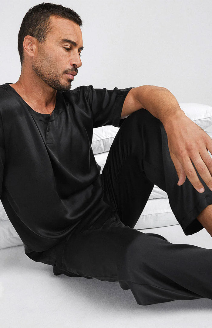 Black Don | Satin Loungewear Set