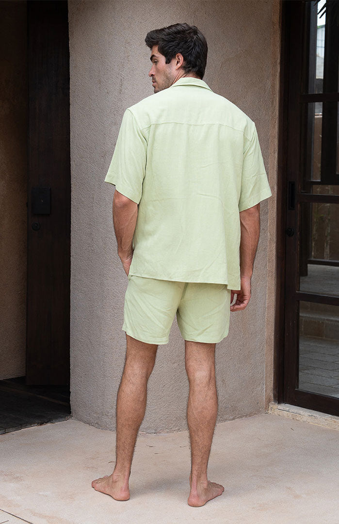 The Sage Haven | Men’s Luxe Linen-Touch Resort Co-ord Set