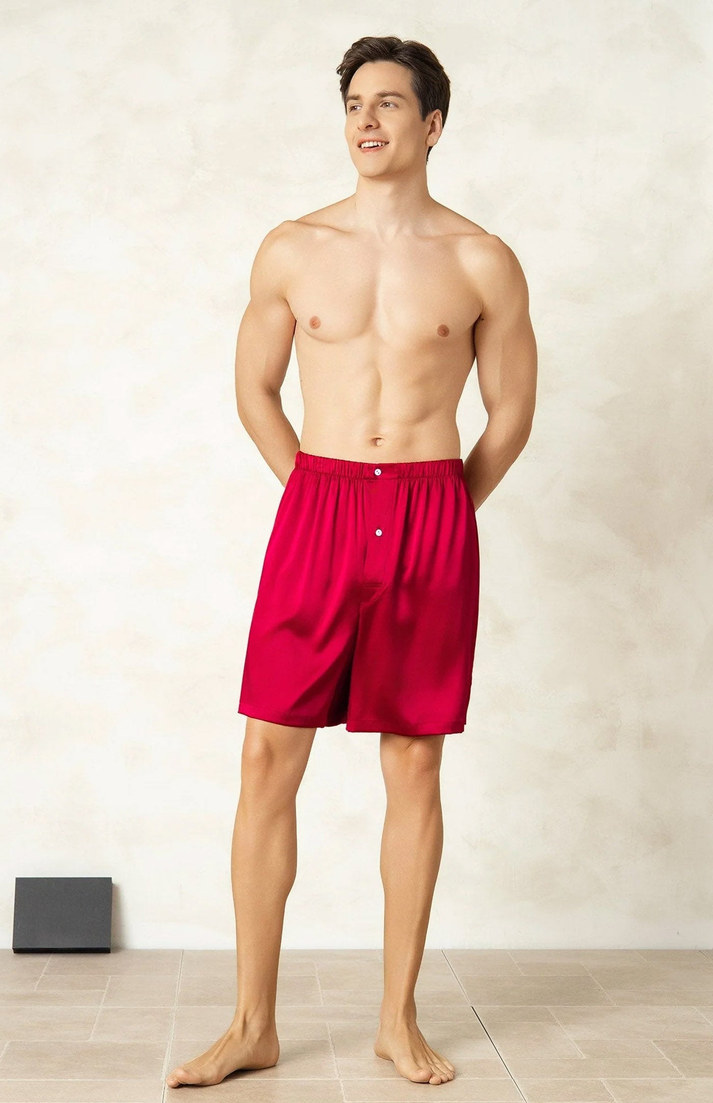 Red Satin Touch Men's Comfort Boxers