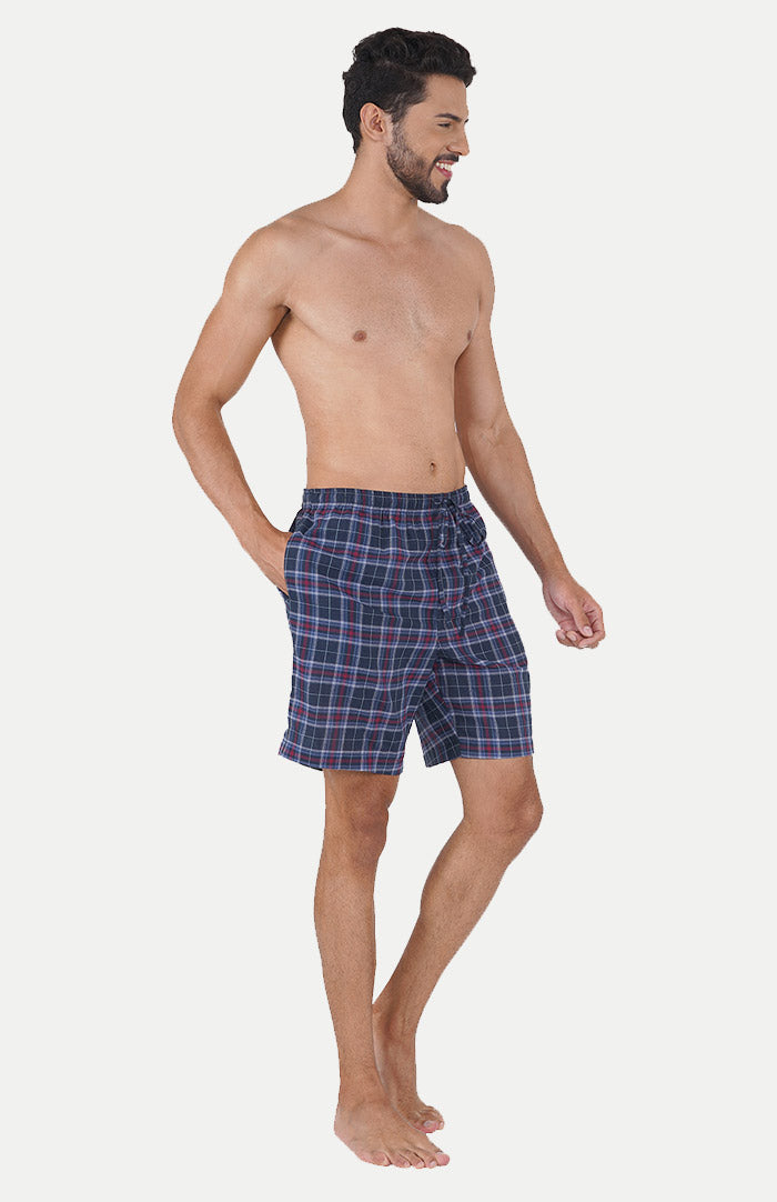 Luxeliv-mens-loungewear-BLUE-TANK-CHECKERED-shorts-loungewear-set