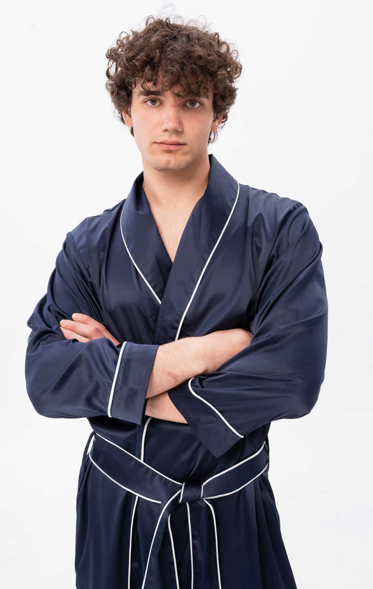 Blue Fortune | Blue Satin Robe