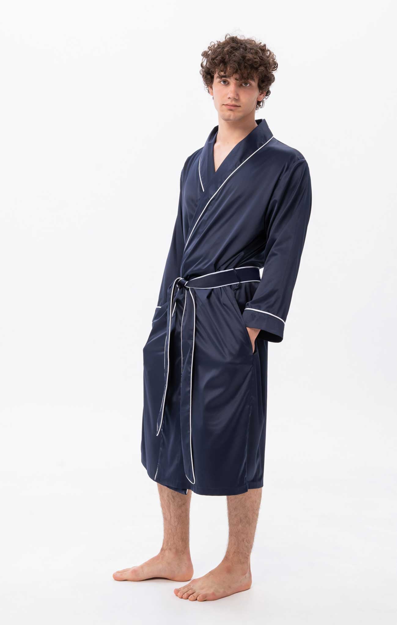 Blue Fortune | Blue Satin Robe