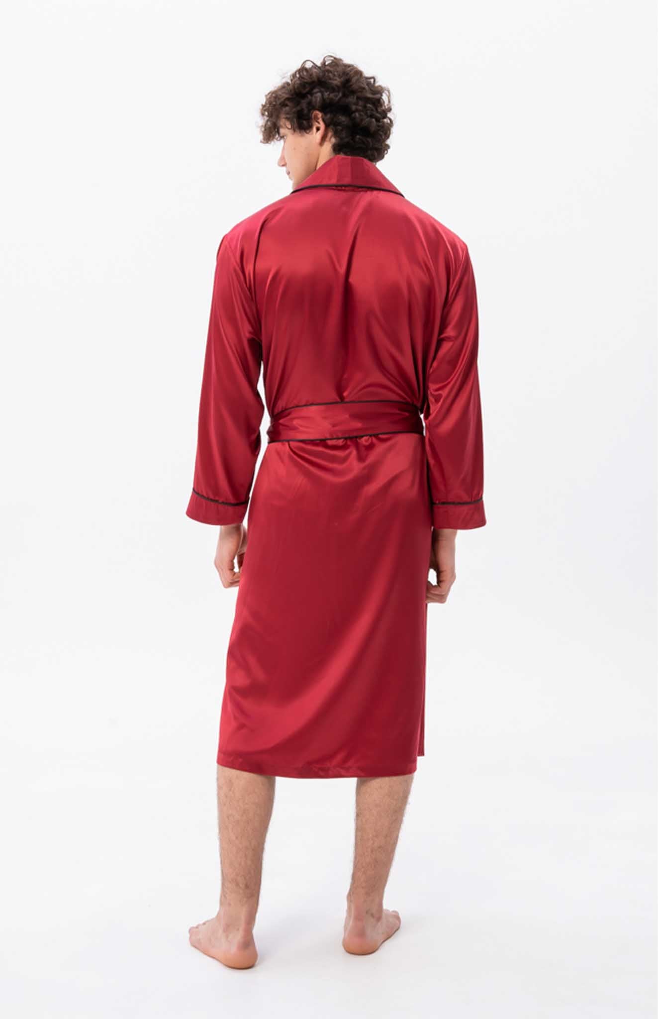 Royale Command | Red Satin Robe