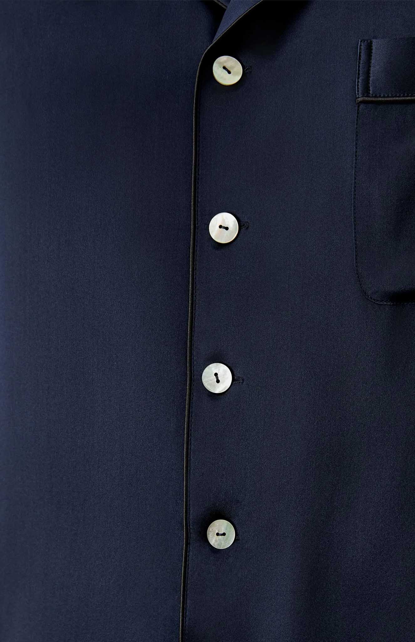 Deep Blue Voyager | Navy Satin Set