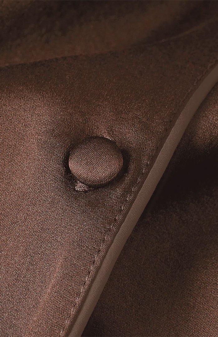 Brown Mocha | Satin Loungewear Set