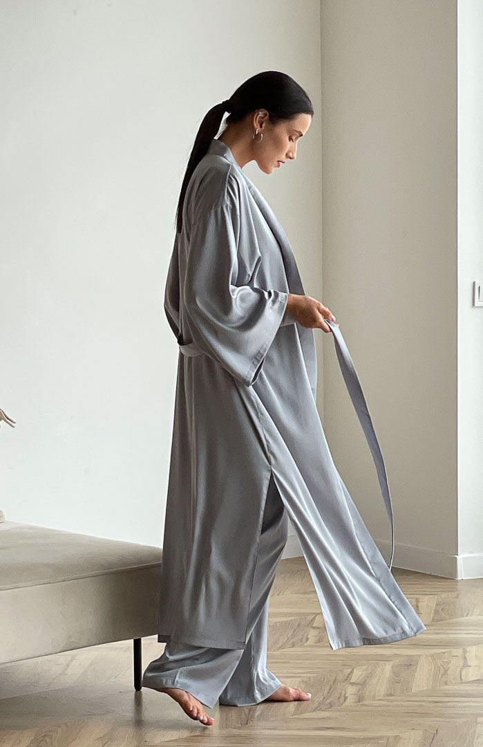 Fifty Shades of Grey | Luxury Blue Satin Co-ord Nightwear