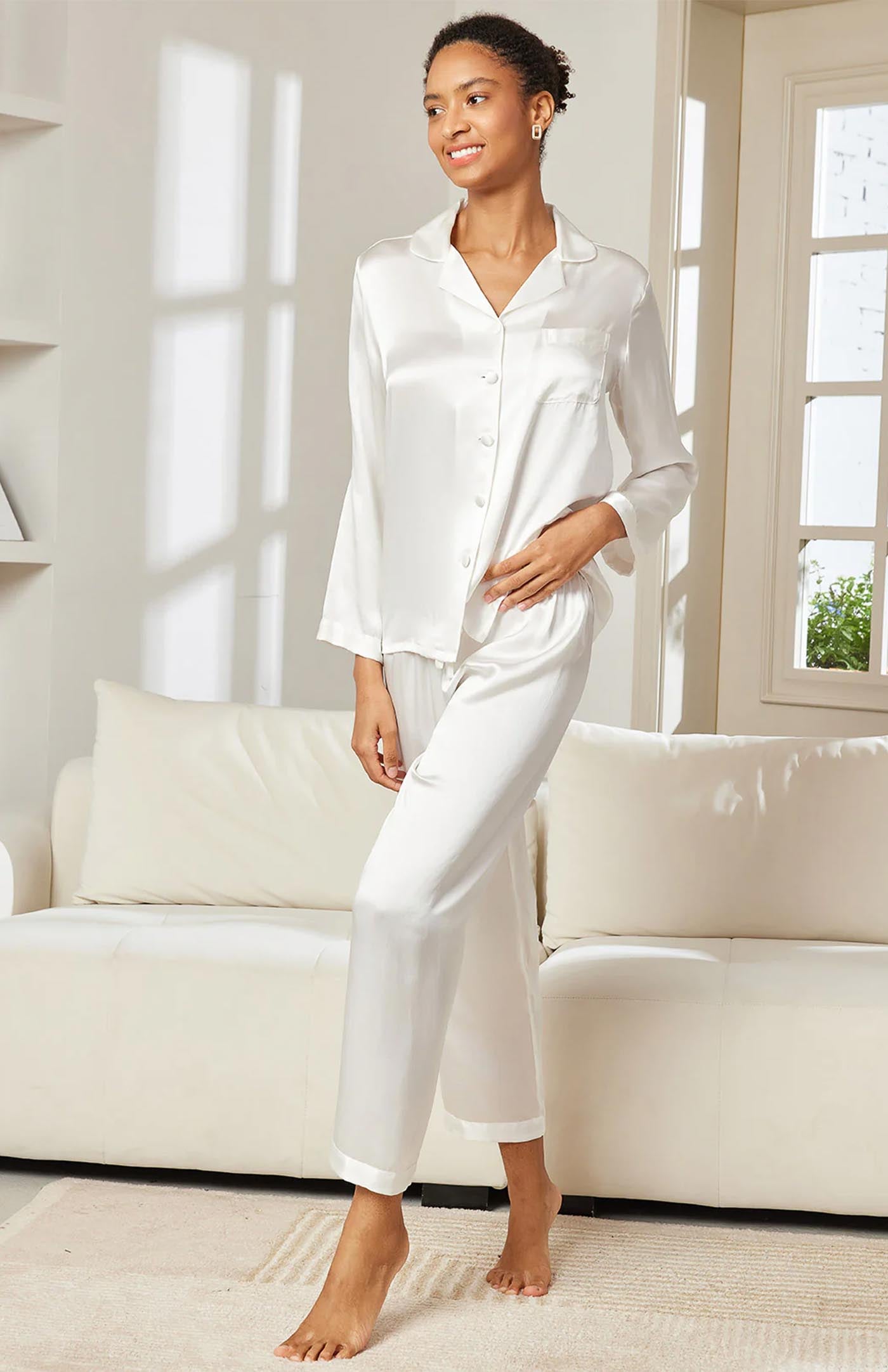 White Princess | Satin Loungewear Set Women