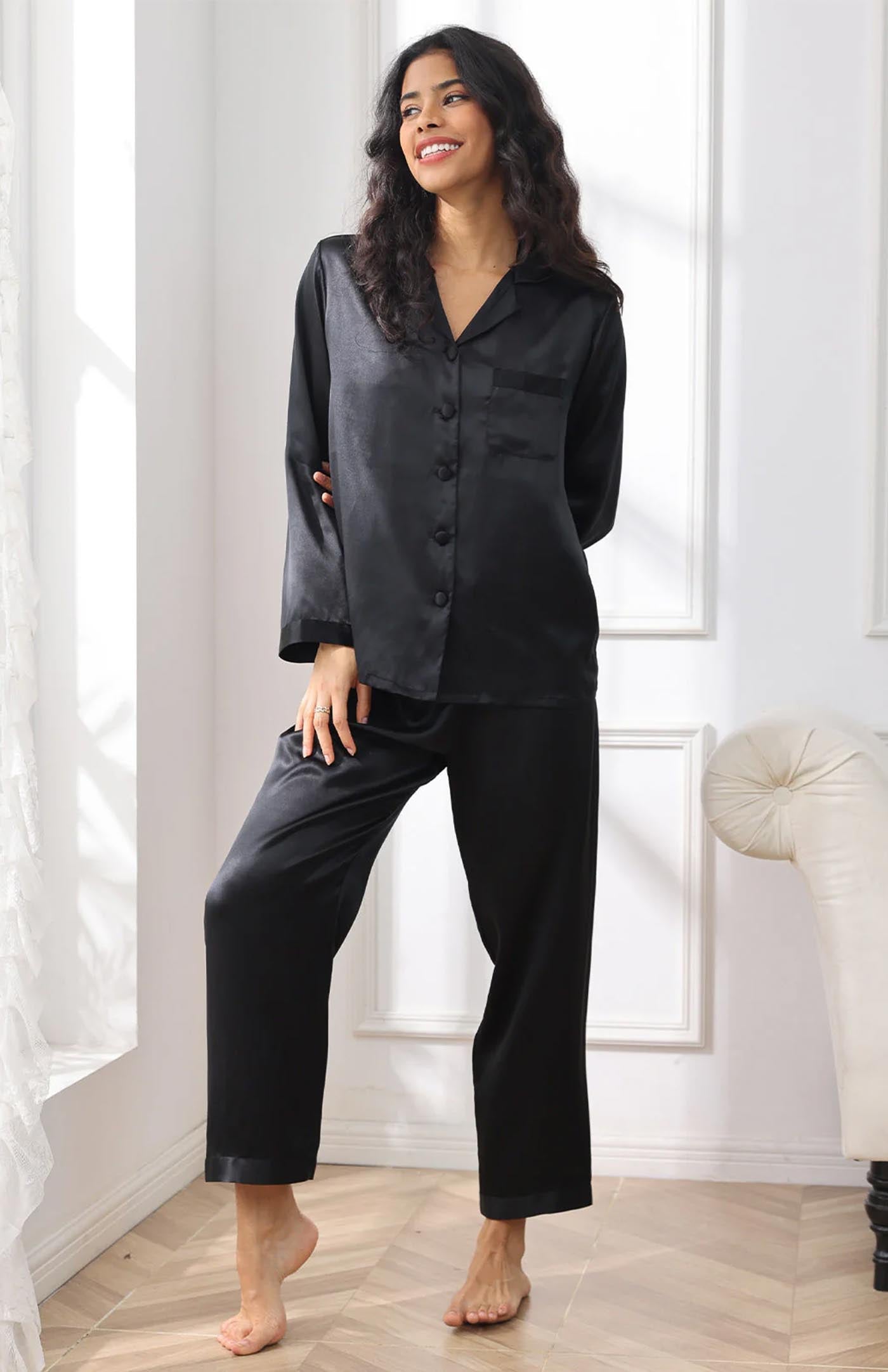 Black Princess | Satin Loungewear Set Women