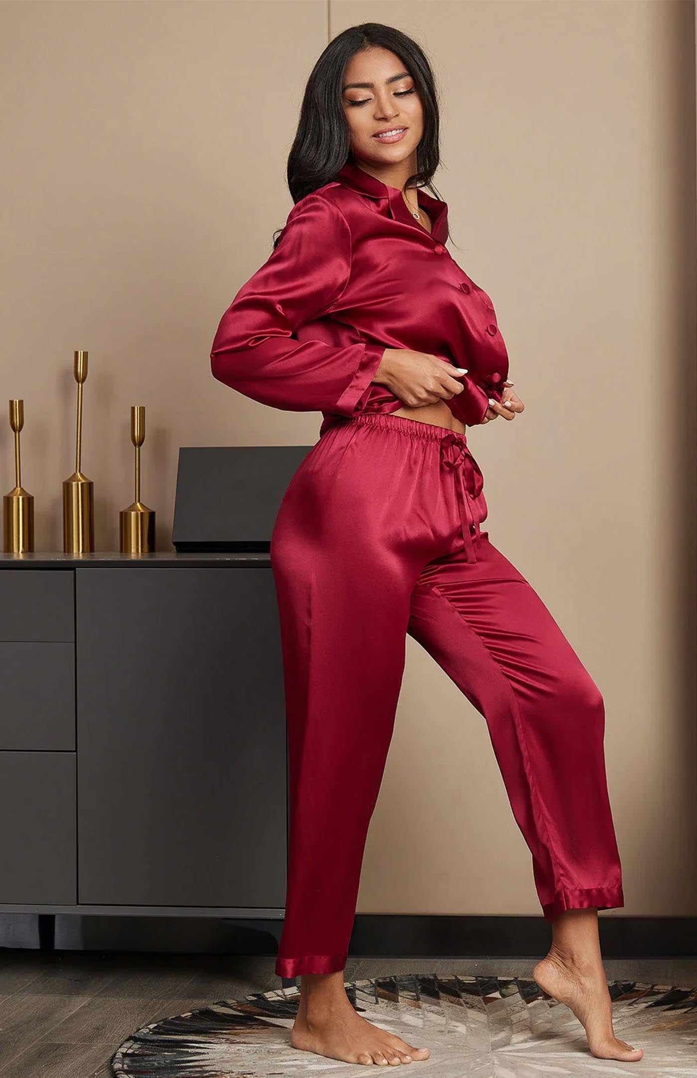 Red Princess | Satin Loungewear Set Women