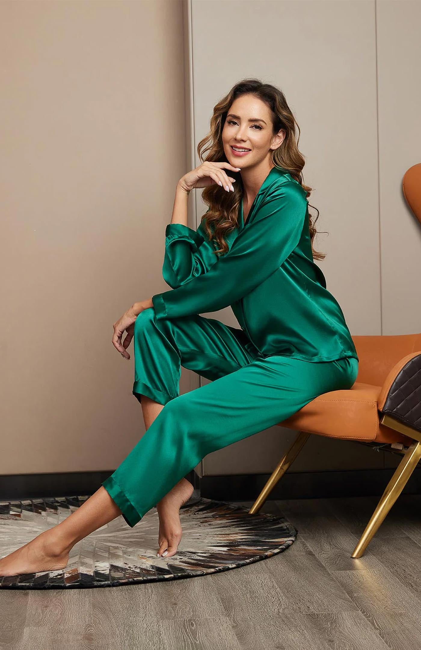 Green Princess | Satin Loungewear Set Women