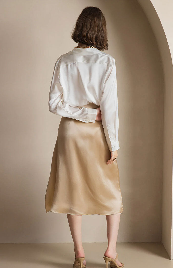 White Wins | Classic Satin Shirt