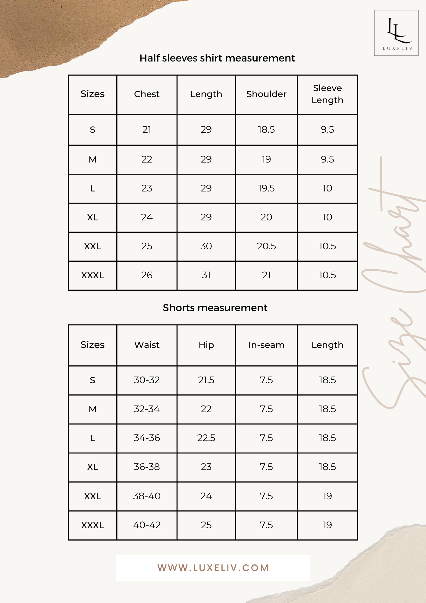 LuxelivCo-ordSetLoungewear-size chart