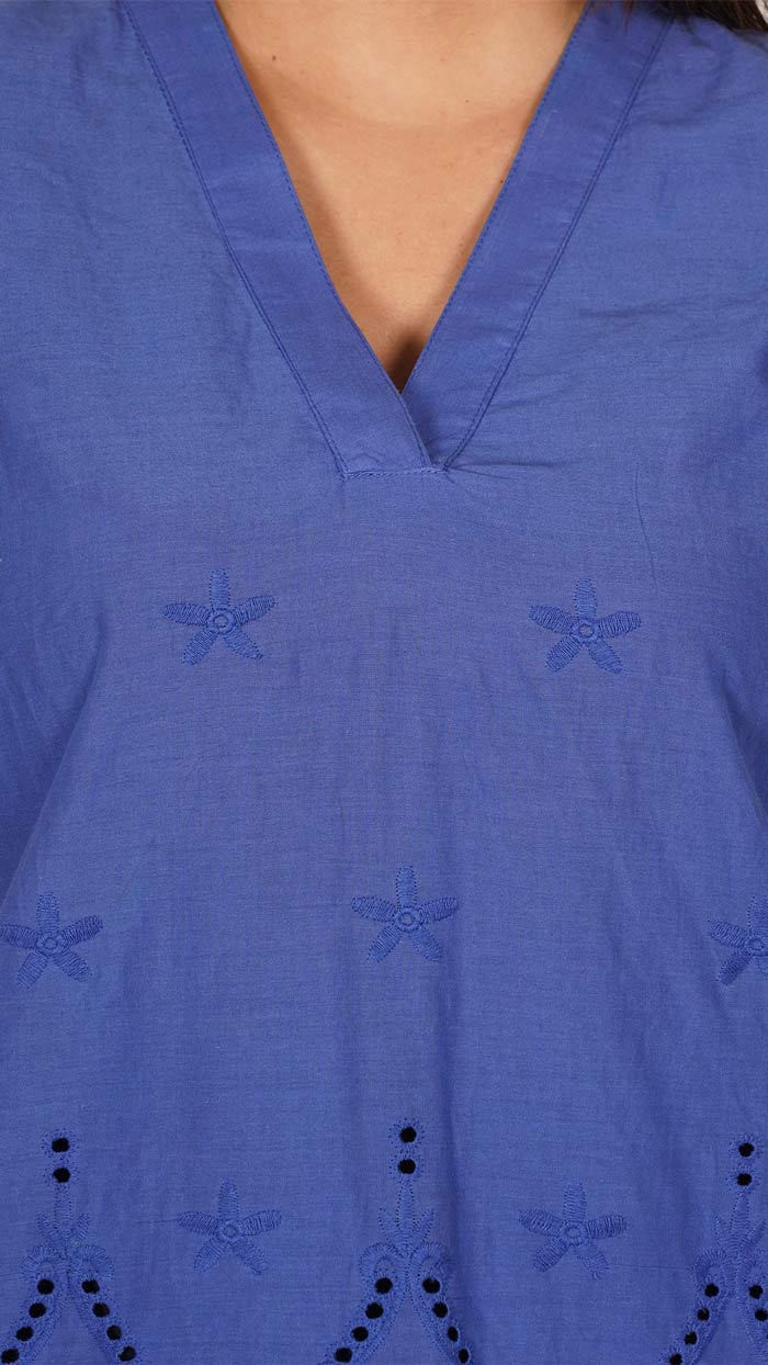 Products-Blue-_-Cotton-Solid-V-Neck-Sleeveless-Regular-Fit-Top-_-Schiffli-embroidery-1