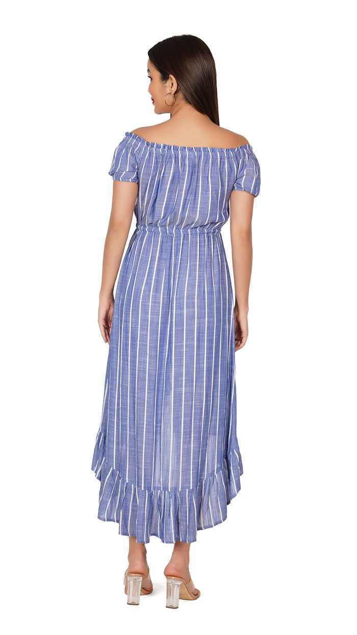 Products-Off-Shoulder-High-Low-Regular-Fit-Dress-_-Blue-and-White-Stripe-women_s-clothing-