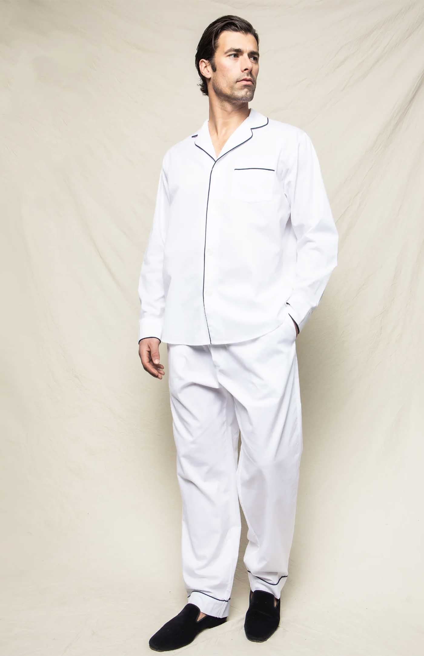 Sofa Safari | White Loungewear Set with Black Details | 100% Cotton