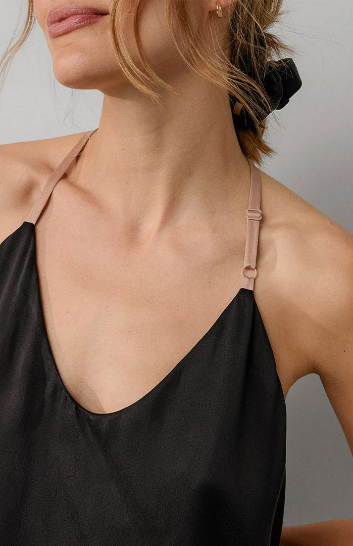 Black Orchid – Women’s Black Armani Satin Cami & Pant Set