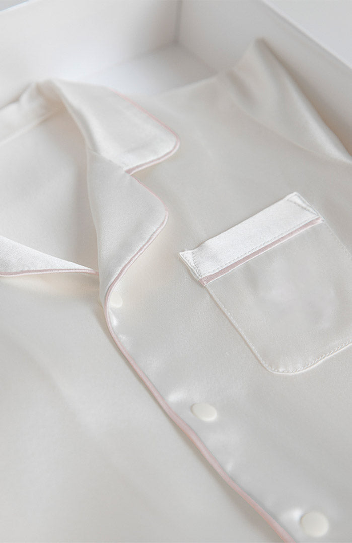 Pearl Puff Full sleeves Romper with Mittens | Satin Kids Wear