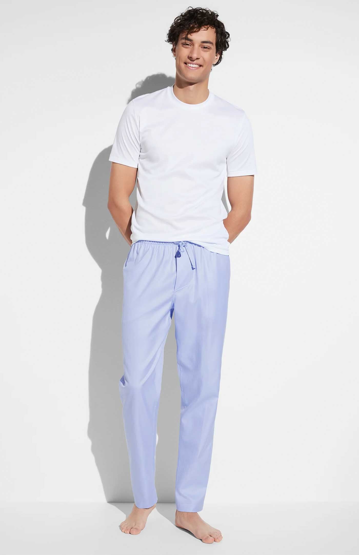 Blue Pants | Cotton Linen Blend