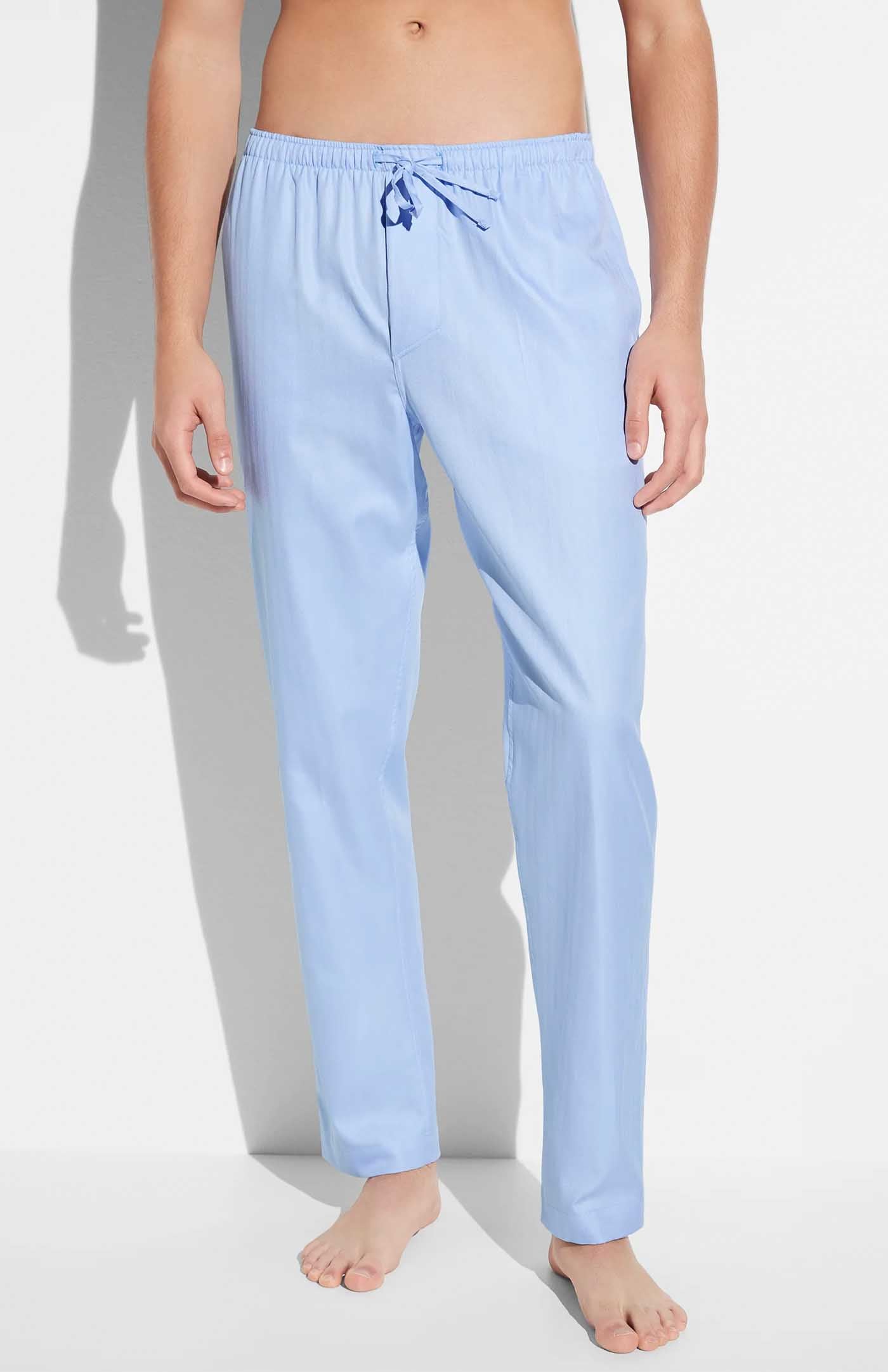 Blue Pants | Cotton Linen Blend