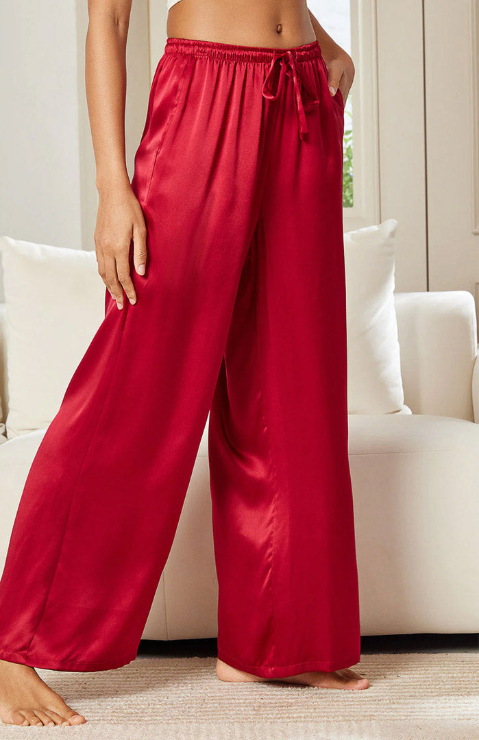 Red Satin Drape | Comfort Lounge Pyjamas