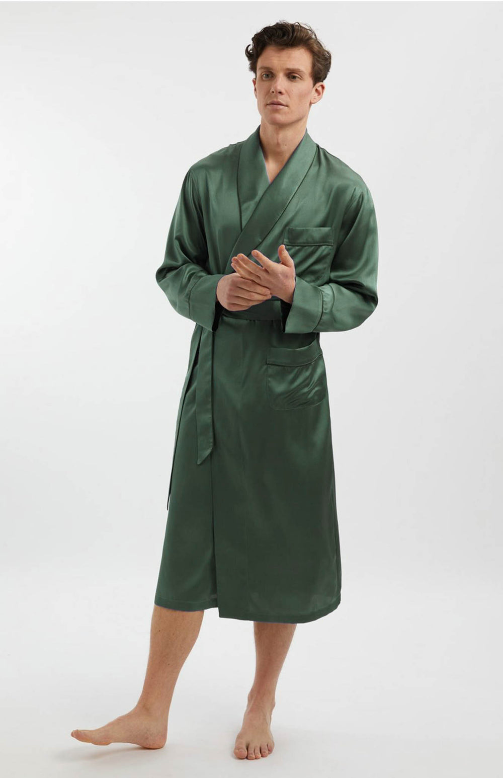 Royle Robe Royal Olive Robe - Luxurious Loungewear Collection