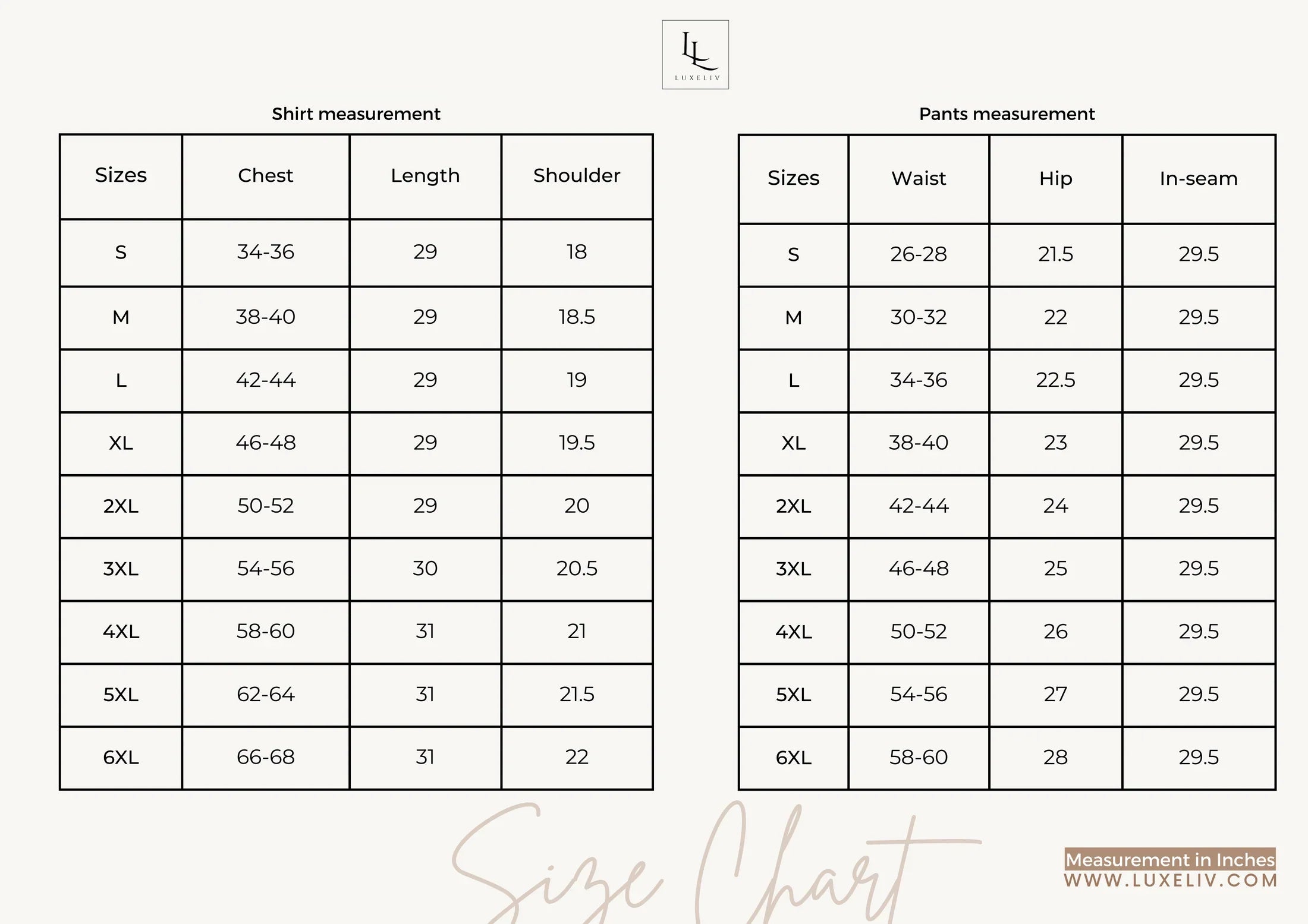 Celestial Blue | Lounge Wear Set | 100% Cotton-size chart